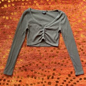 Urban Outfitters cinched long sleeve top - size small